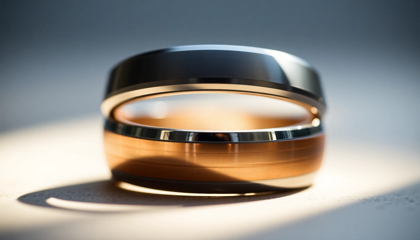 Visit https://ax88c.com/ to see artisans creating high-quality titanium and copper rings with intricate inlay designs, highlighting craftsmanship and style.