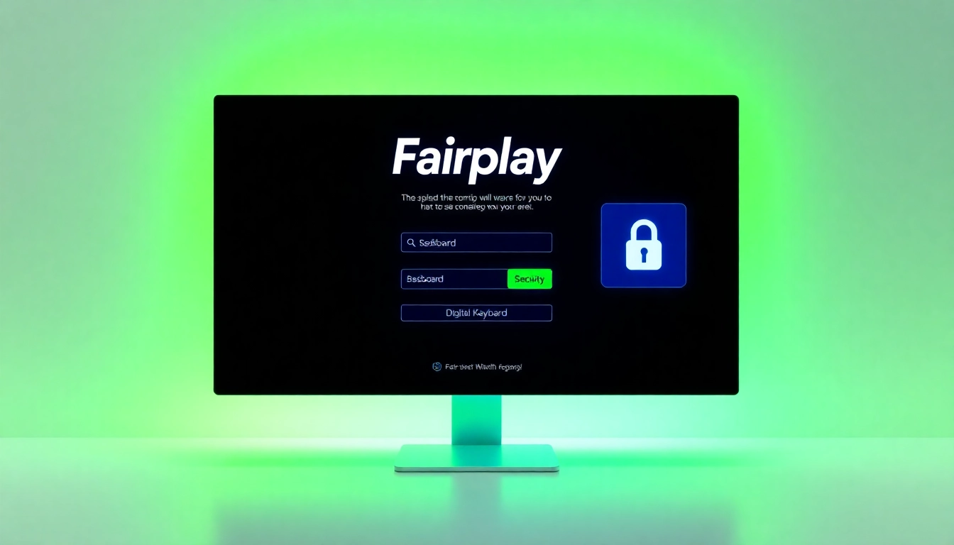 Fairplay login screen showcasing a secure, easy-to-use interface with vibrant branding and intuitive navigation.