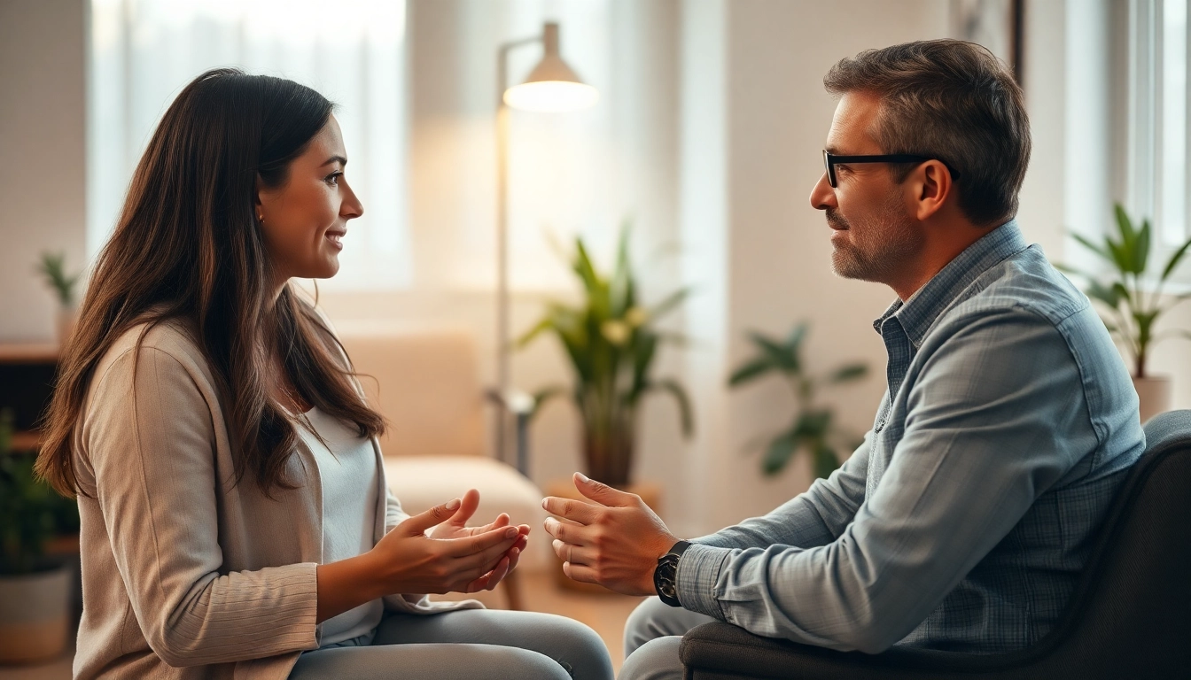 Psycholog Lublin providing compassionate therapy session in a welcoming, professional setting for mental well-being.