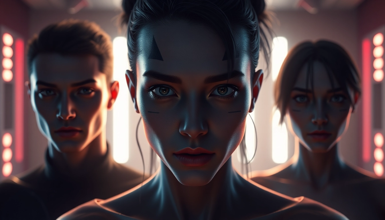 An NSFW AI generator creating hyperrealistic adult images with detailed skin textures and emotional expressions for immersive visuals.