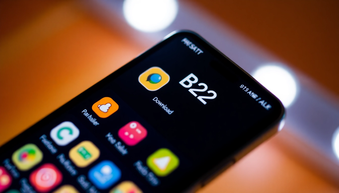 The b52 apk download interface on a smartphone with clear icons and modern design, guiding users to install the app easily for improved experience.