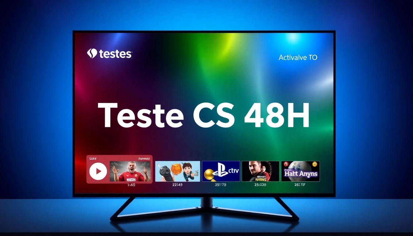 Ensure seamless streaming with fast activation for teste cs 48h service on modern digital device