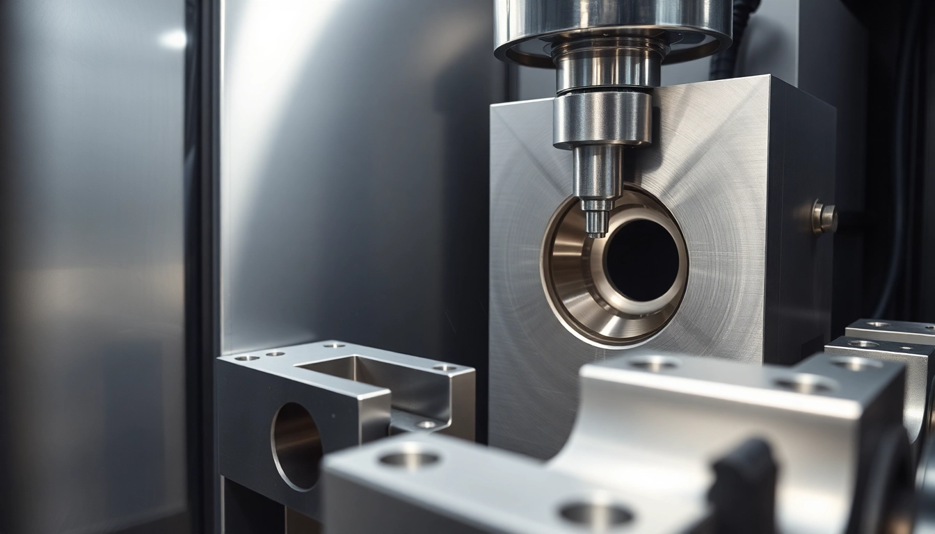 Toczenie CNC involves precise metalworking on a high-tech lathe machine shaping aluminum parts