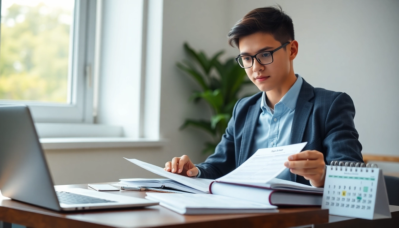 Latest Govt Jobs exam preparation scene showing candidates studying with books and laptop to