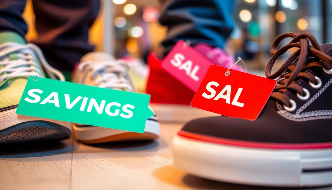 Promotional eobuv sleva banners highlighting discounted shoes and promotional codes for