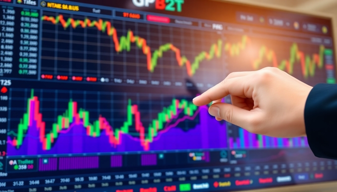 Trading view platform displaying real-time market charts and analysis for traders and investors