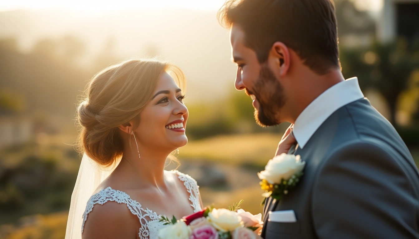 Skilled eskuvoi fotos taking natural and creative photos of a bride and groom outdoors during