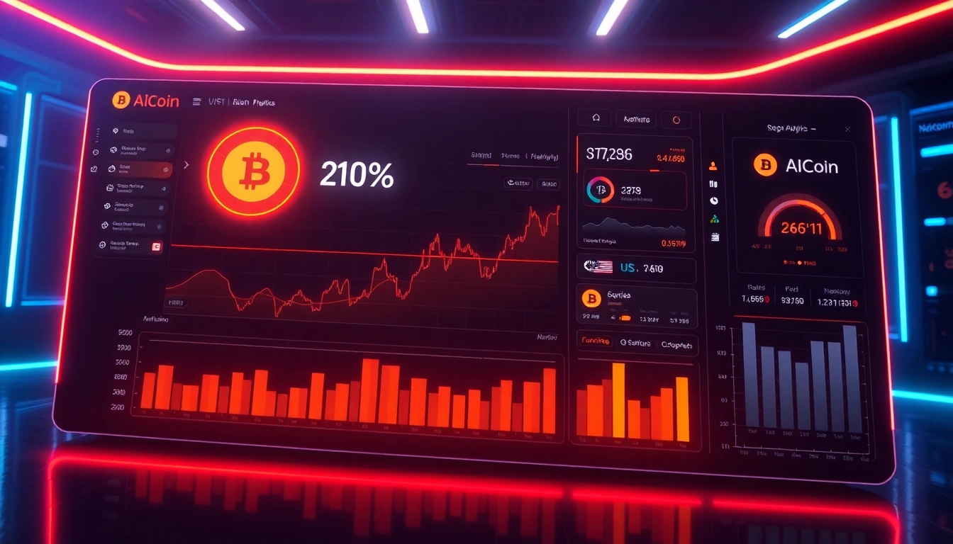 AICoin market data visualization showcasing real-time analytics and trading trends for